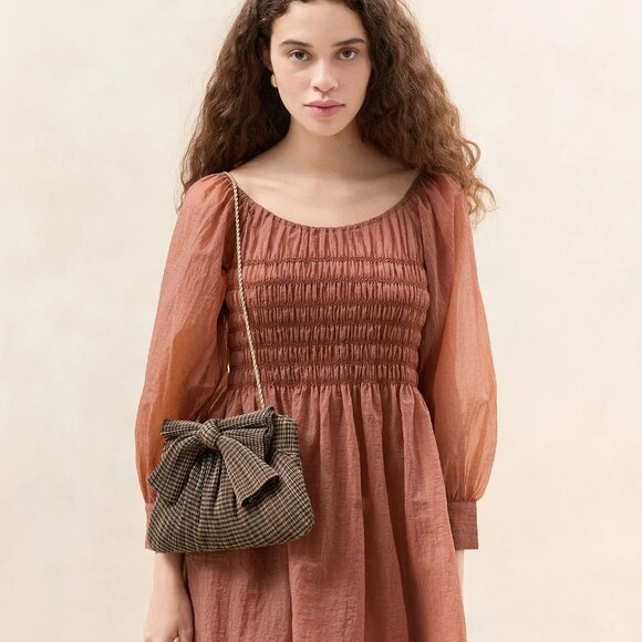 Loeffler Randall Rayne Small Pleated Bow Frame Clutch - Picture 7 of 7